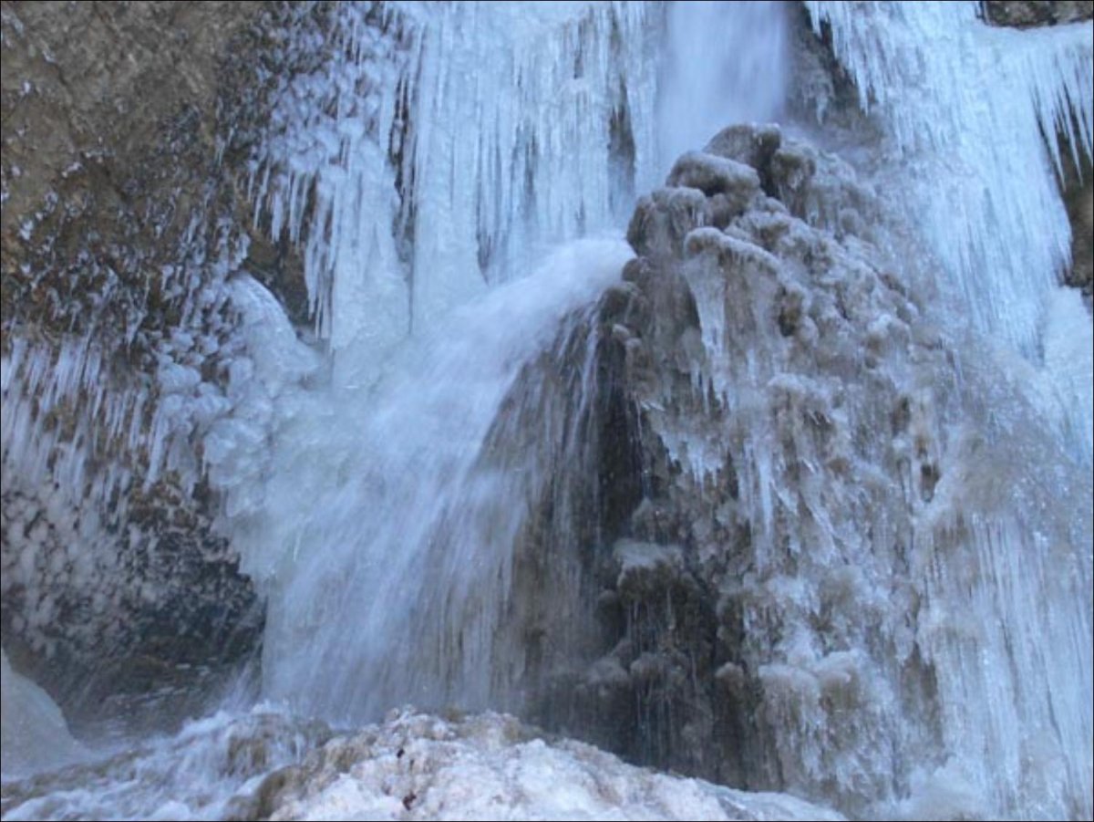 Софийские водопады зимой