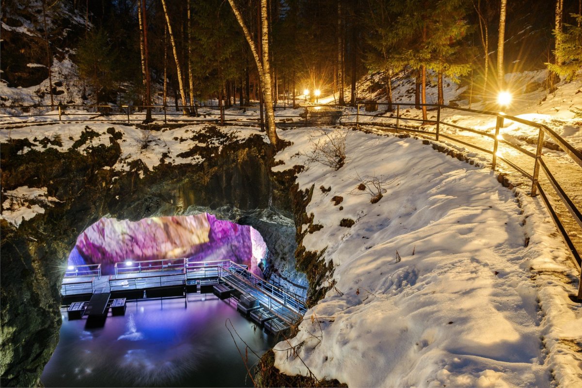 Горный парк Рускеала зима