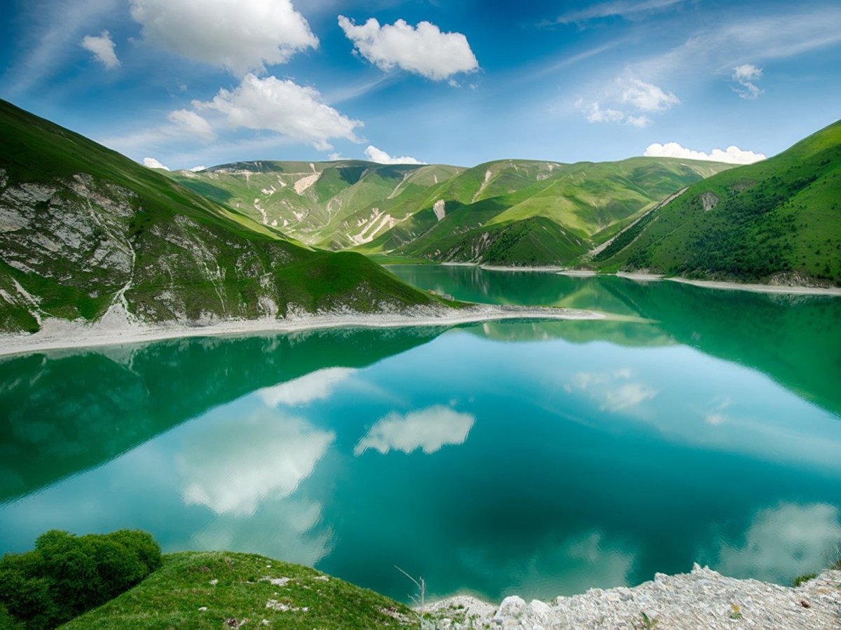 Чечня озеро Кезеной ам