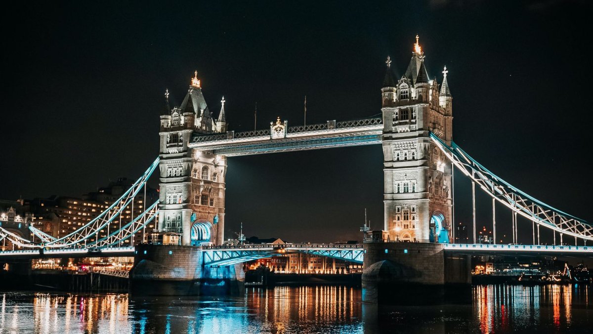 Лондон мост Тауэр ночью