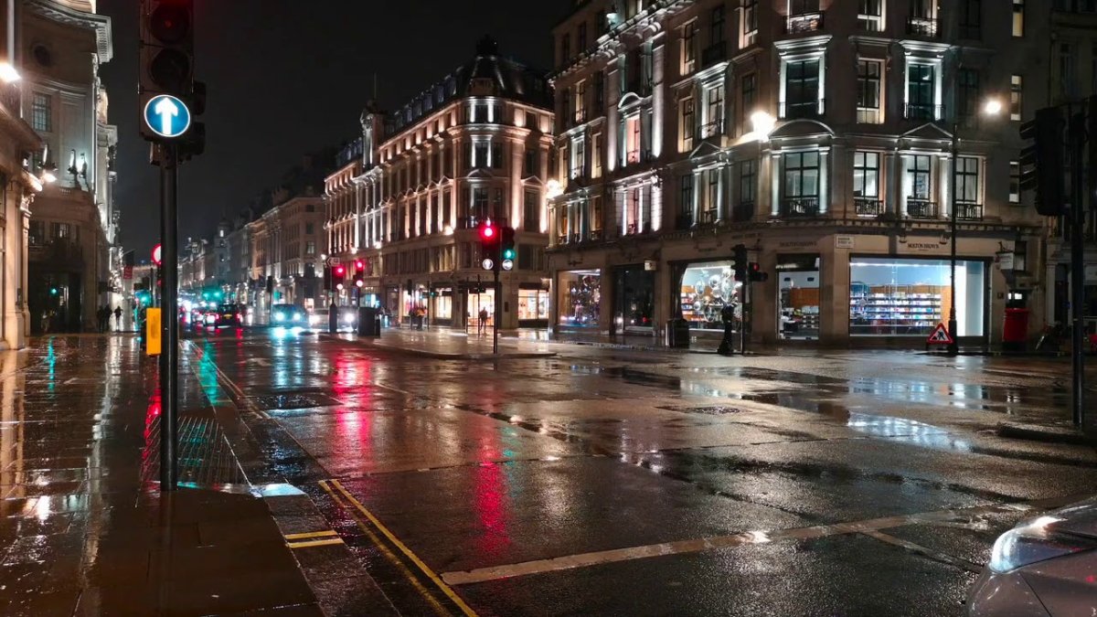 Лондон дождливый город