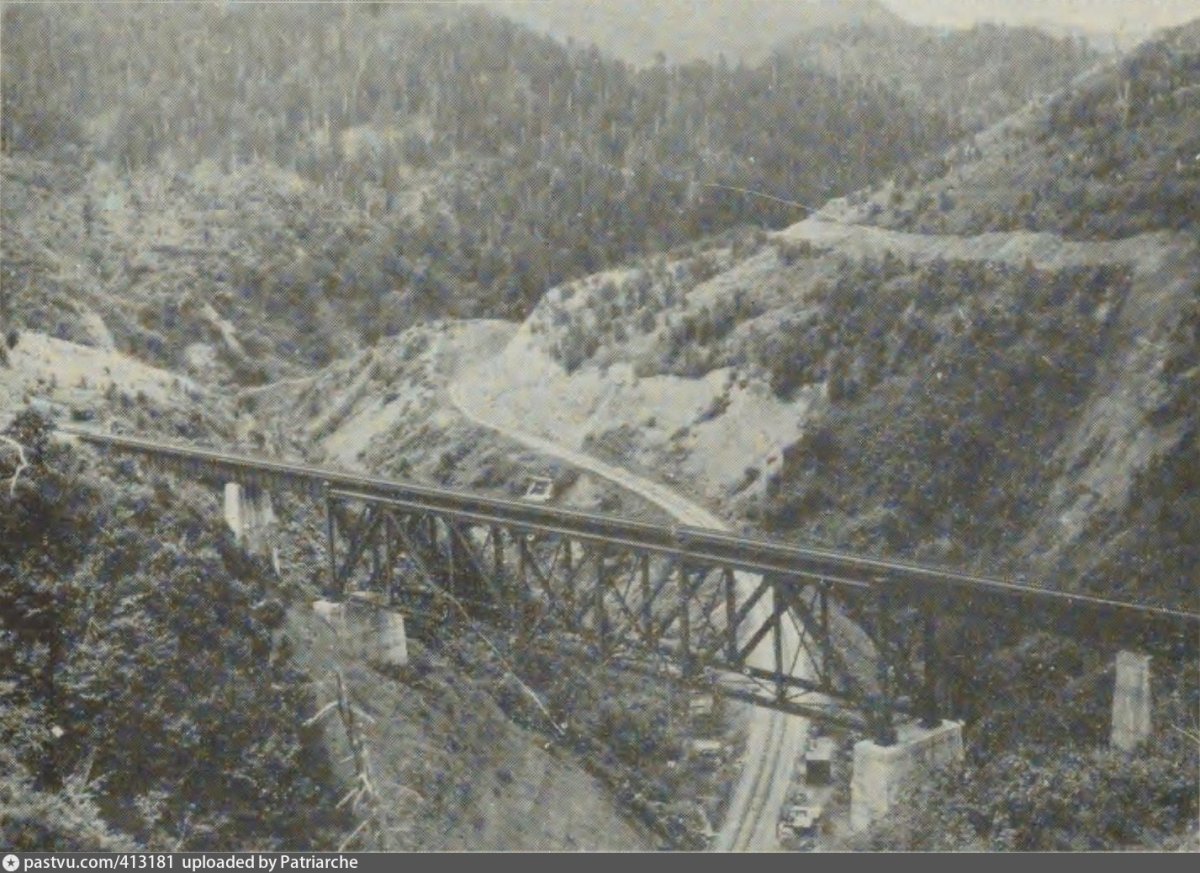 Холмск чертов мост поезд