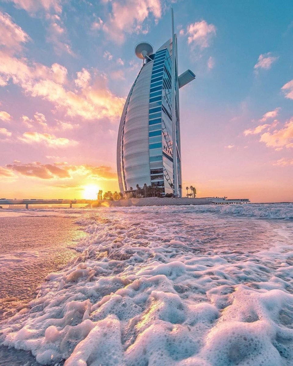 Пляж Бурдж Аль араб Дубай
