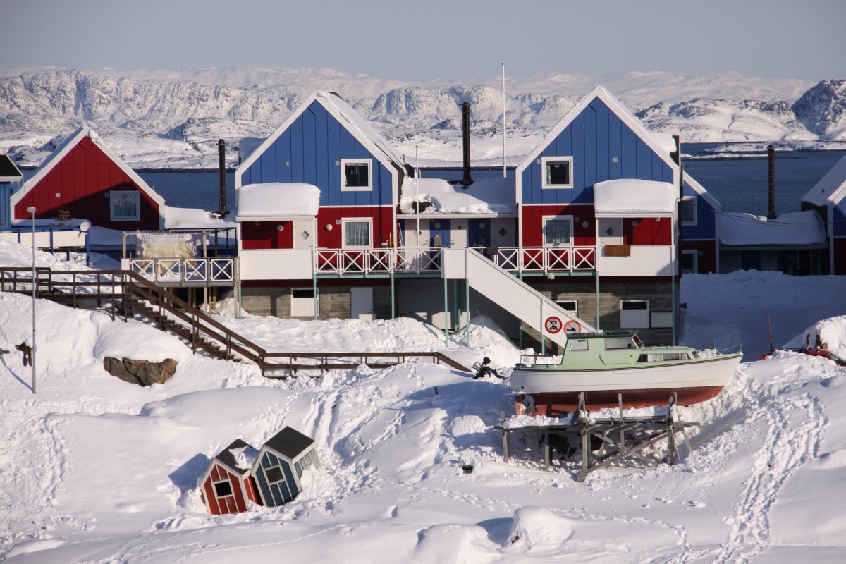 Нуук столица Гренландии горнолыжная зона