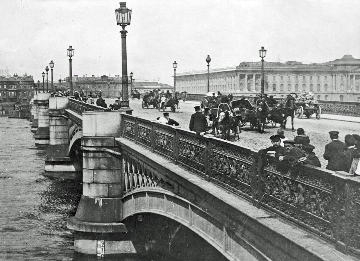 Николаевский мост в Санкт-Петербурге 19 век