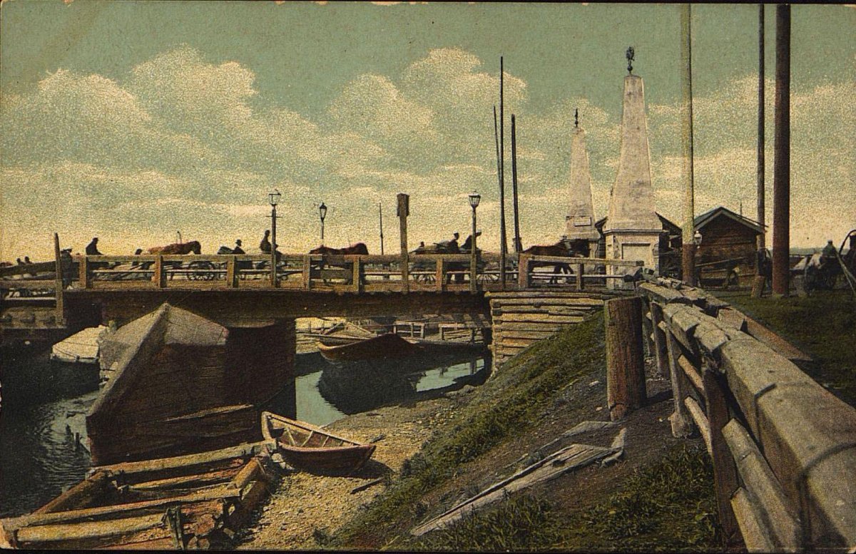Понтонный мост Иркутск 19 век