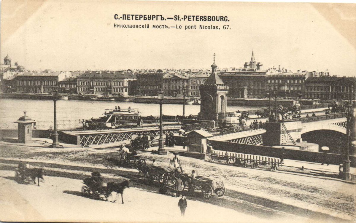 Благовещенский мост Санкт-Петербург 19 век