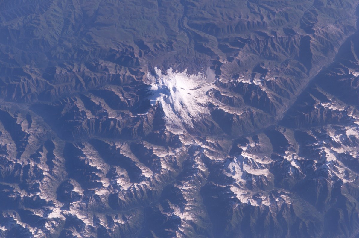 Эльбрус снимок из космоса