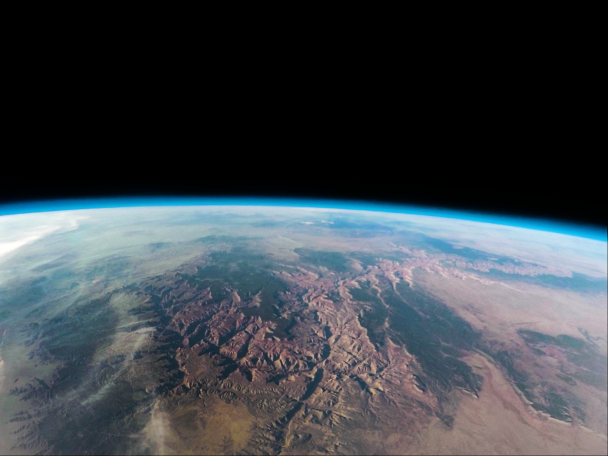 Гранд каньон вид из космоса
