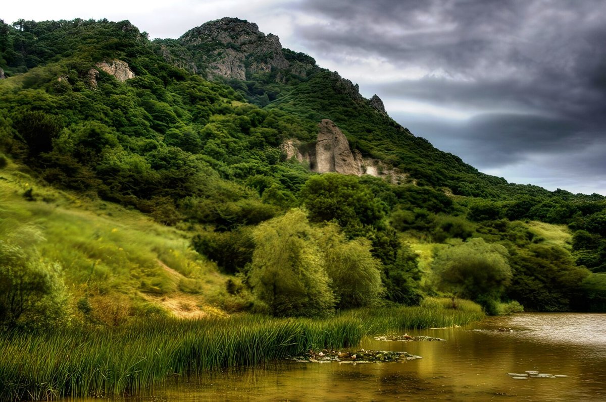 Монастырское озеро гора Бештау