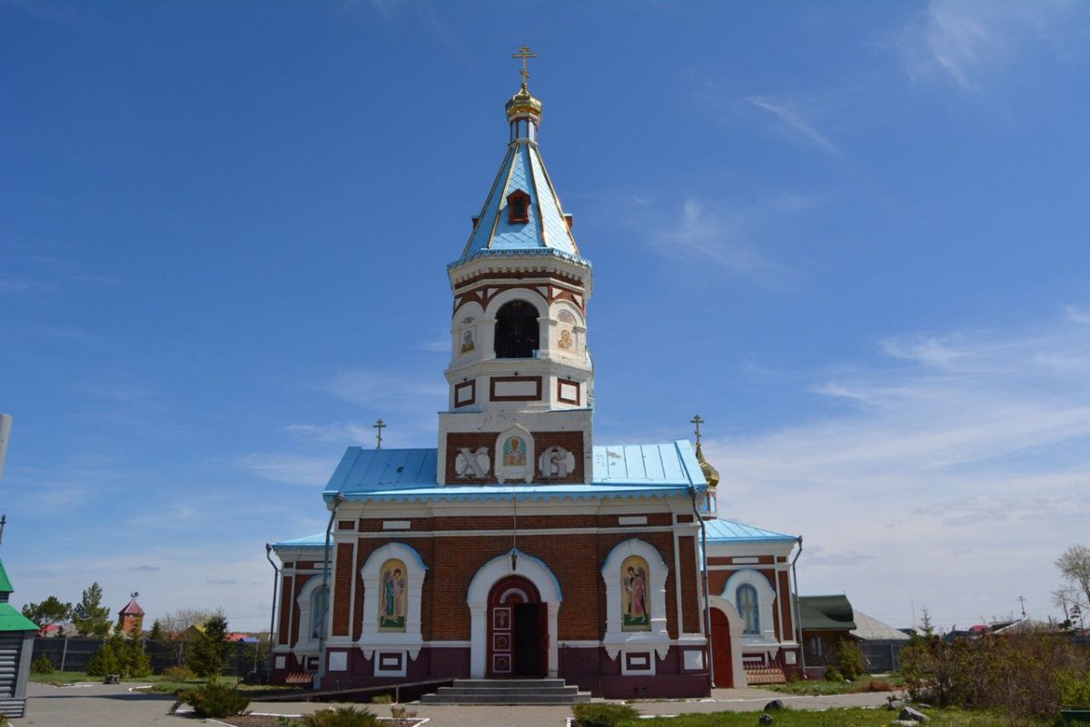 Храм в Большекулачье Омск