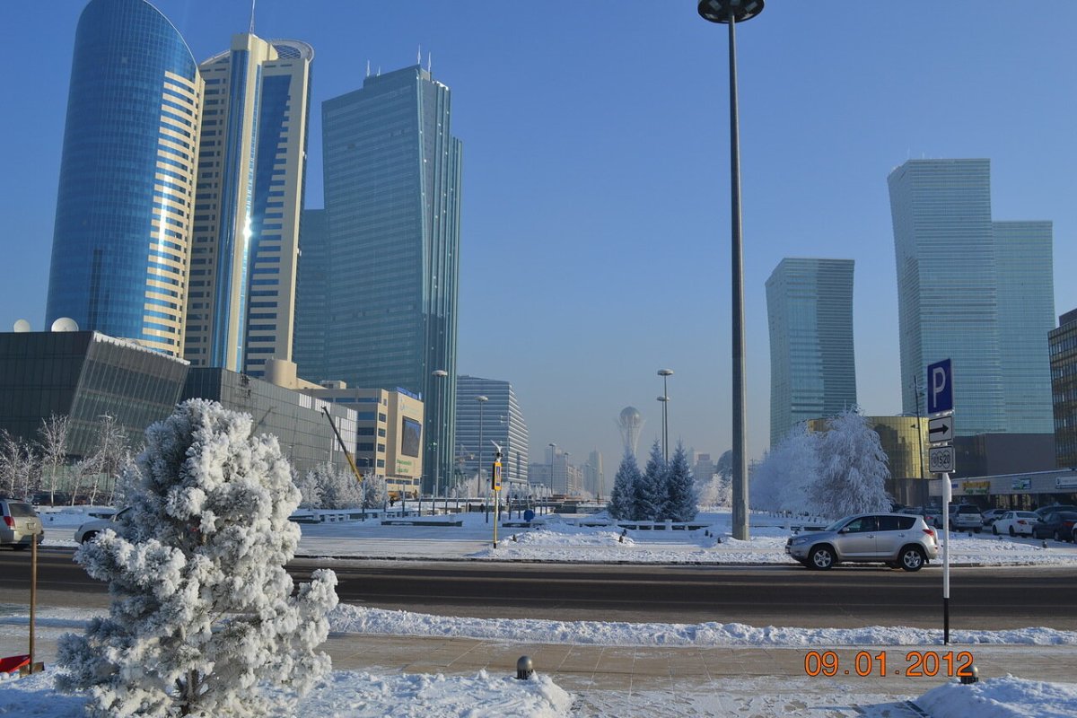 Нур-Султан (Астана) зимой