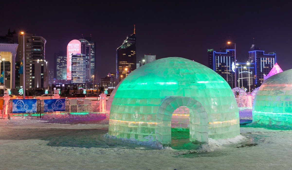 Астана достопримечательности фото зимой