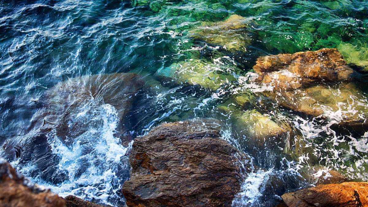 Море прозрачная вода камни