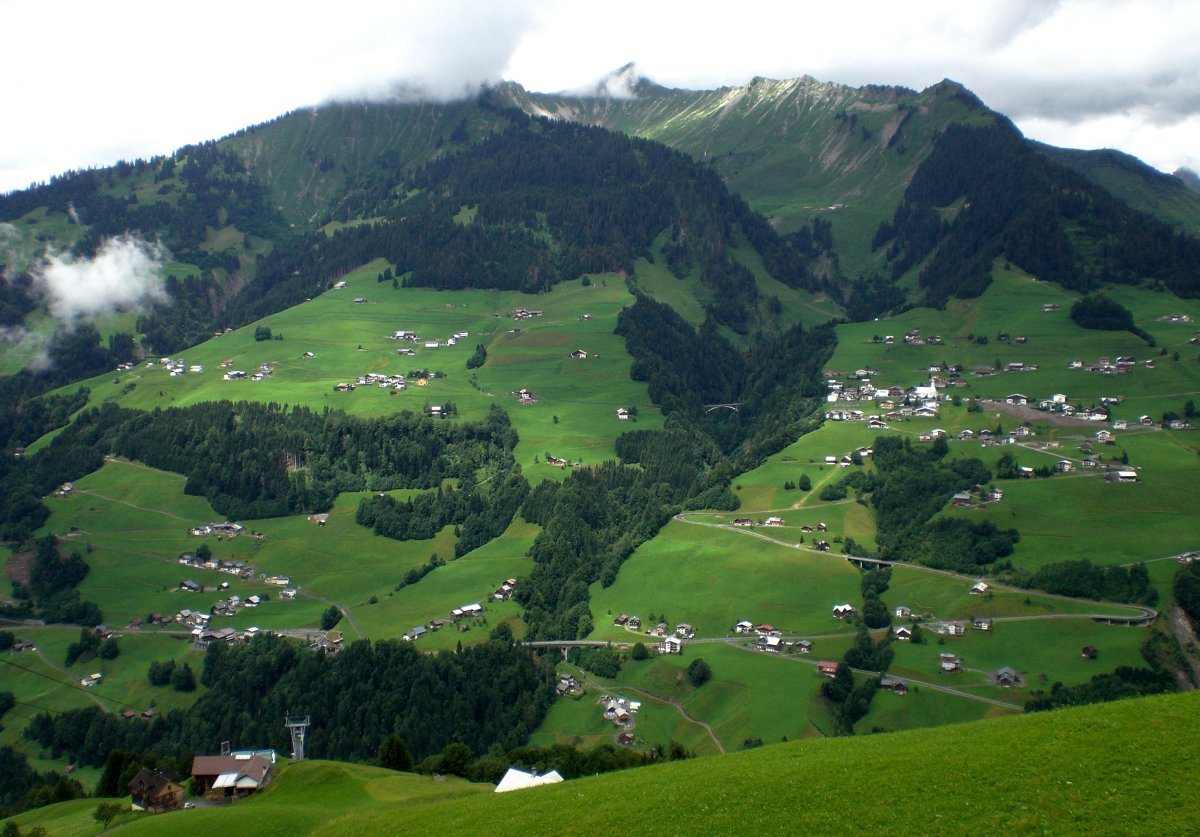 Австрия Альпийское пастбище