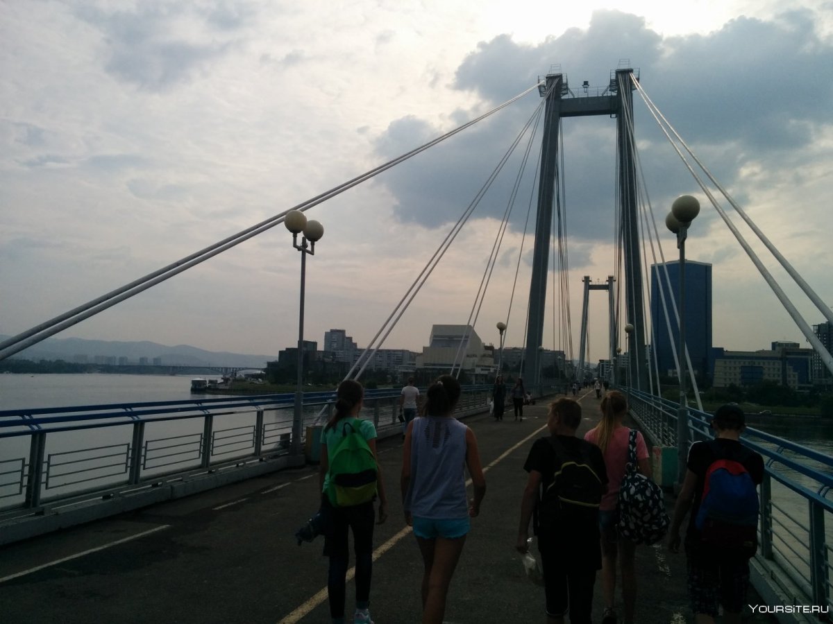 Виноградовский вантовый мост Красноярск