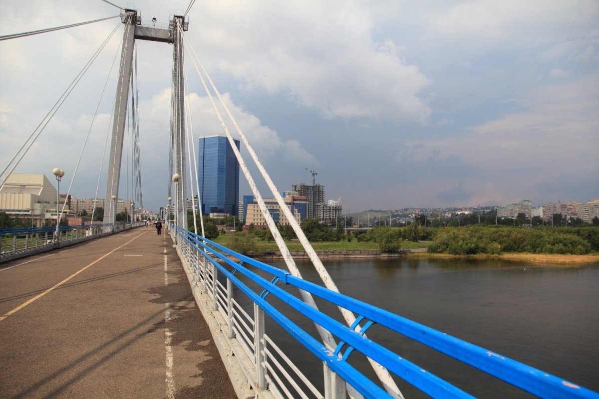 Виноградовский мост Красноярск