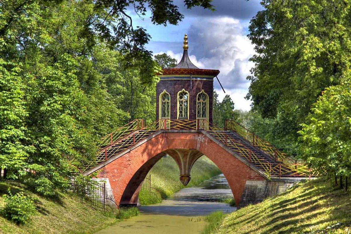 Царское село Александровский парк крестовый мост
