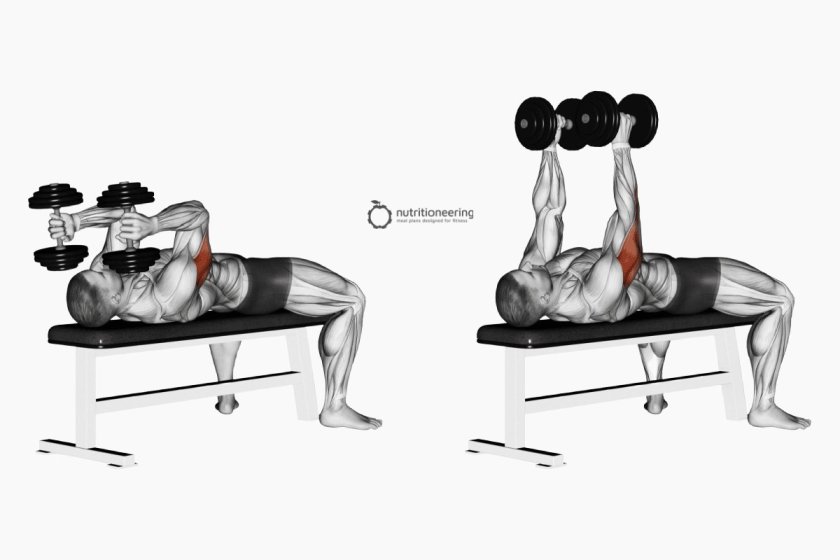 Lying Triceps Extensions упражнение