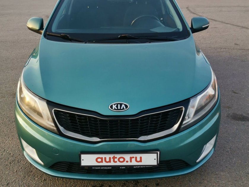 Kia Rio бирюзовая