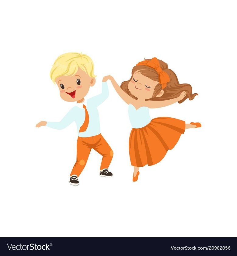 Мальчик и девочка танцуют