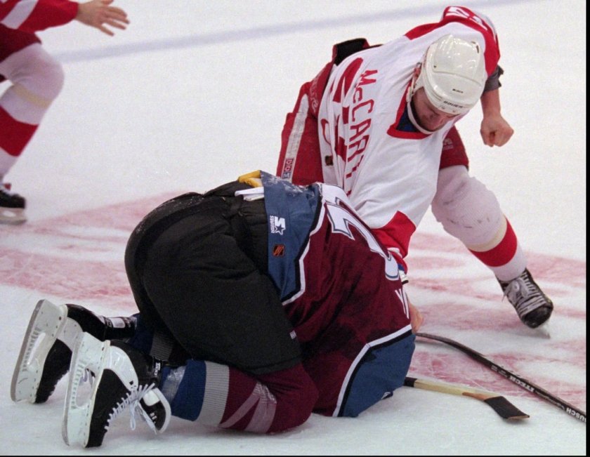 Claude Lemieux Adam Foote