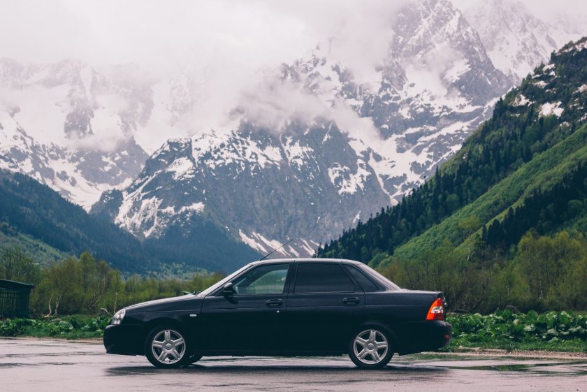 Лада Приора Кавказ черная