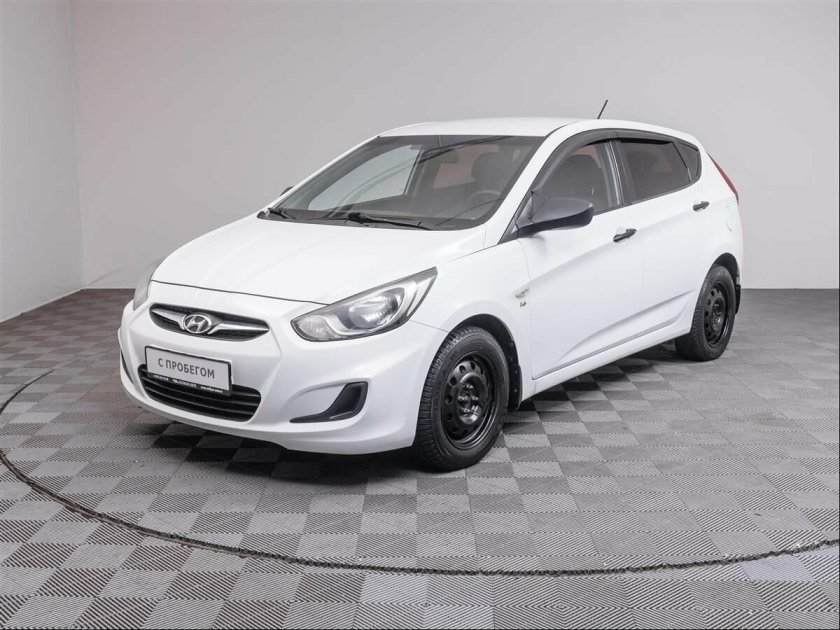 Автомобили с пробегом черно белый Hyundai