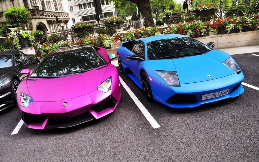 Lamborghini Murcielago розовая