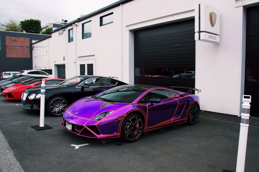 Ламборджини Aventador хамелеон