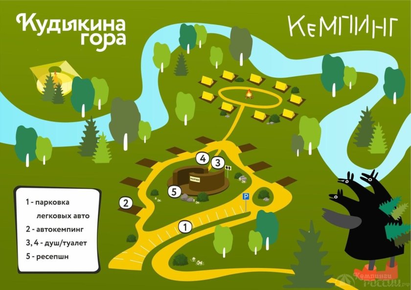 Кудыкина гора Липецкая область палаточный городок