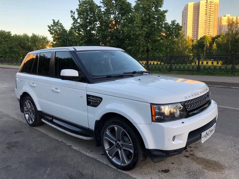 Land Rover range Rover Sport белый