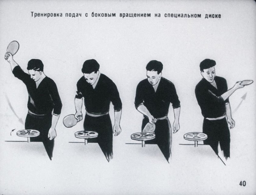 Приём подачи в настольном теннисе