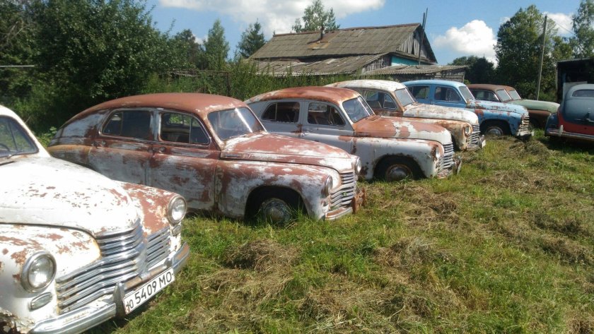 Кладбище машин в Тульской области