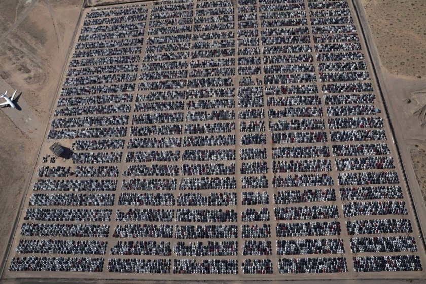 Дизельное кладбище автомобилей Volkswagen в США