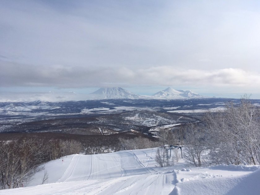 Горнолыжная база гора морозная Камчатка