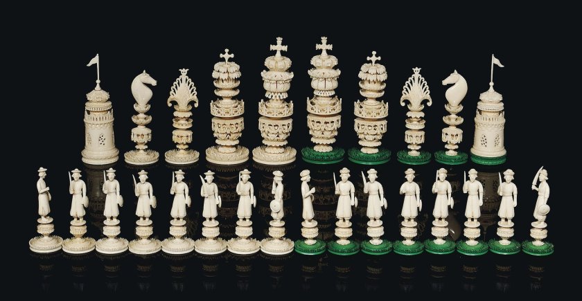 Шахматные фигуры Холмогорская резьба