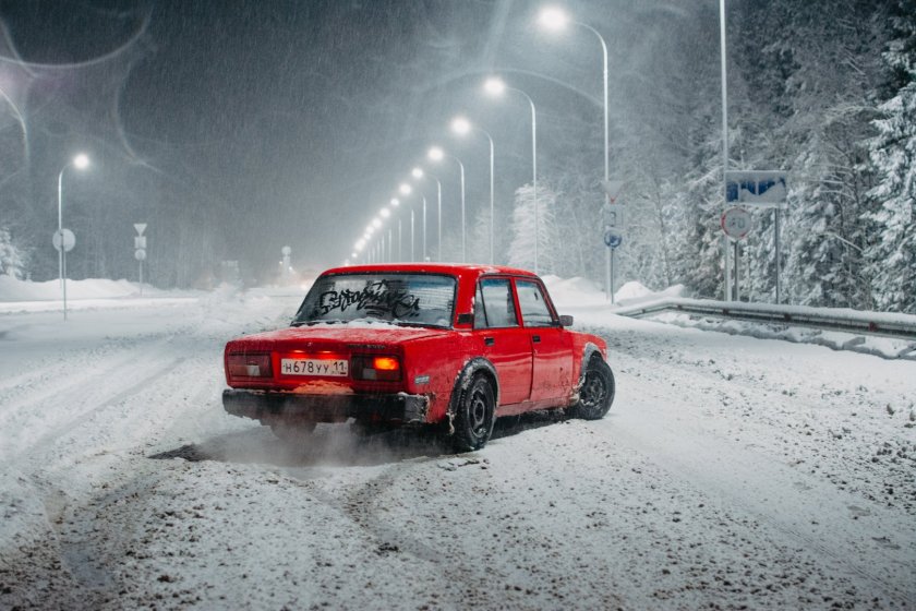 Жига зимой
