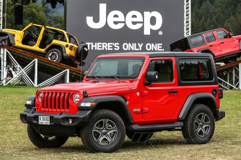 Jeep Wrangler Rubicon красный