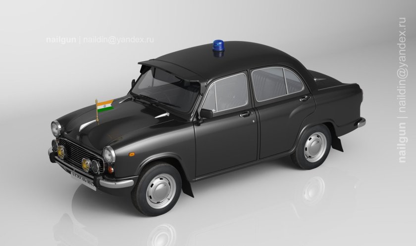 Hindustan Ambassador полиция Индии