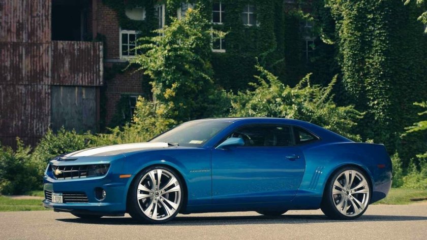 Chevrolet Camaro SS синяя