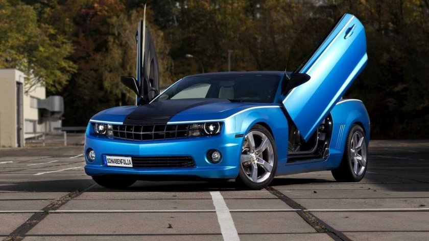 Chevrolet Camaro синий