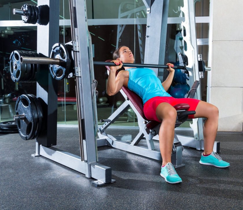 Smith Machine Incline Bench Press
