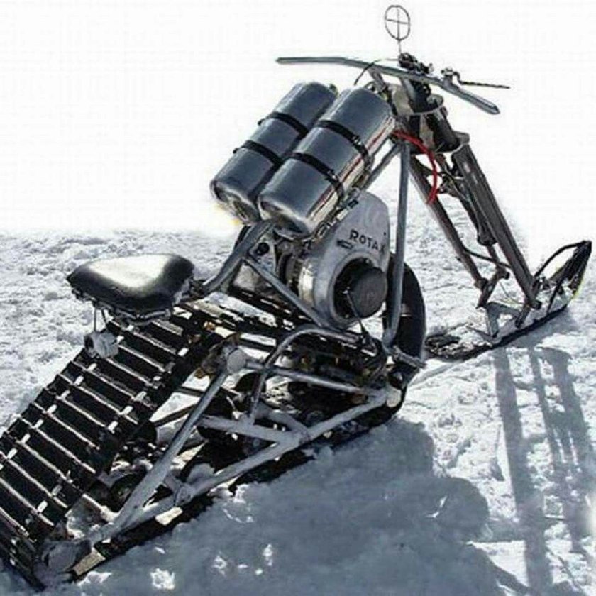Снегоход из люльки ИЖ