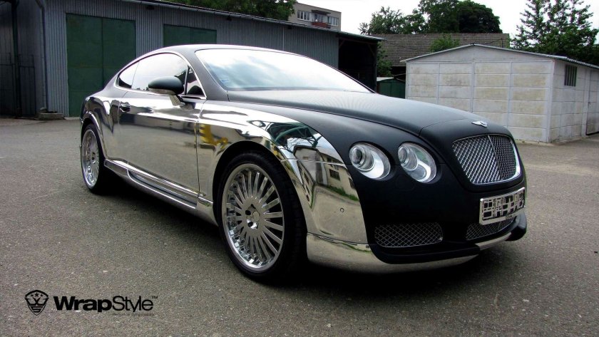 Bentley Continental gt серебристый