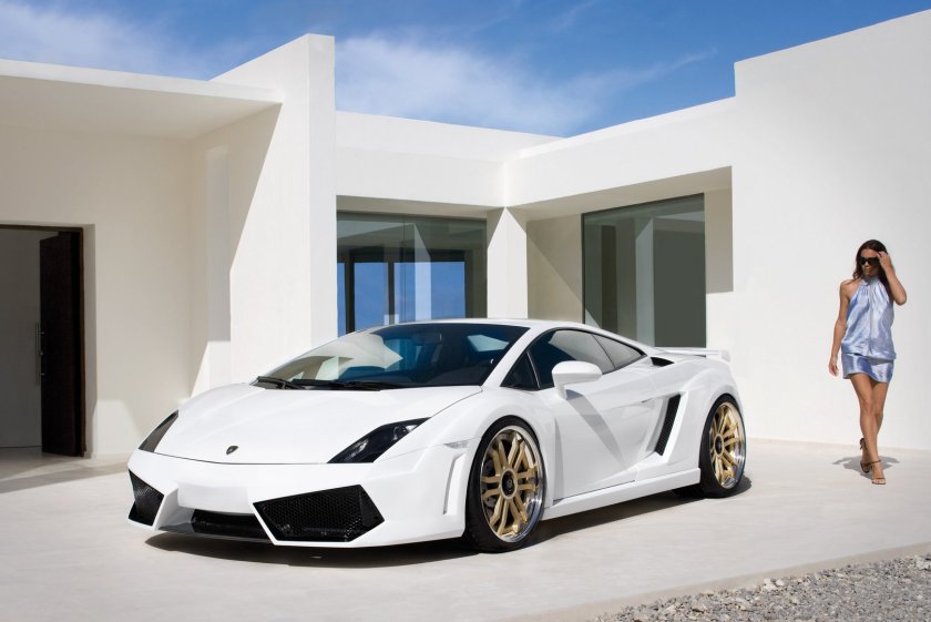 Lamborghini Gallardo белая