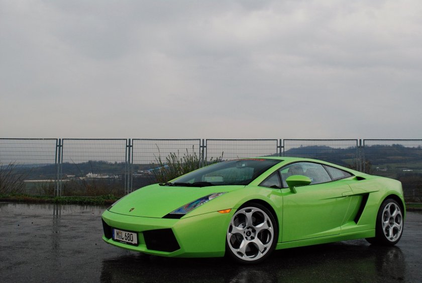 Lamborghini Gallardo зеленый