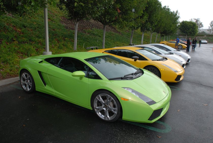 Lamborghini Gallardo зеленый