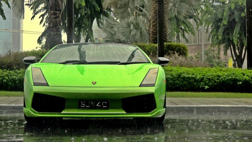 Lamborghini Gallardo зеленый