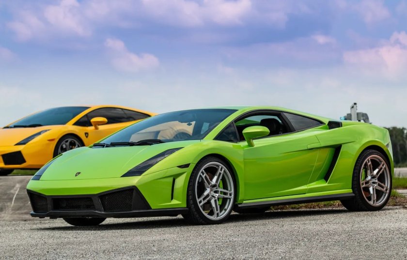 Lamborghini Gallardo зеленый